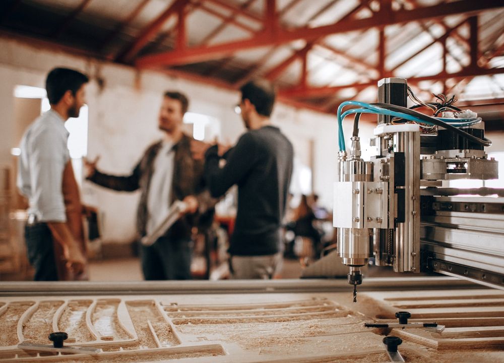 Inside the WRC wood manufacturing workshop